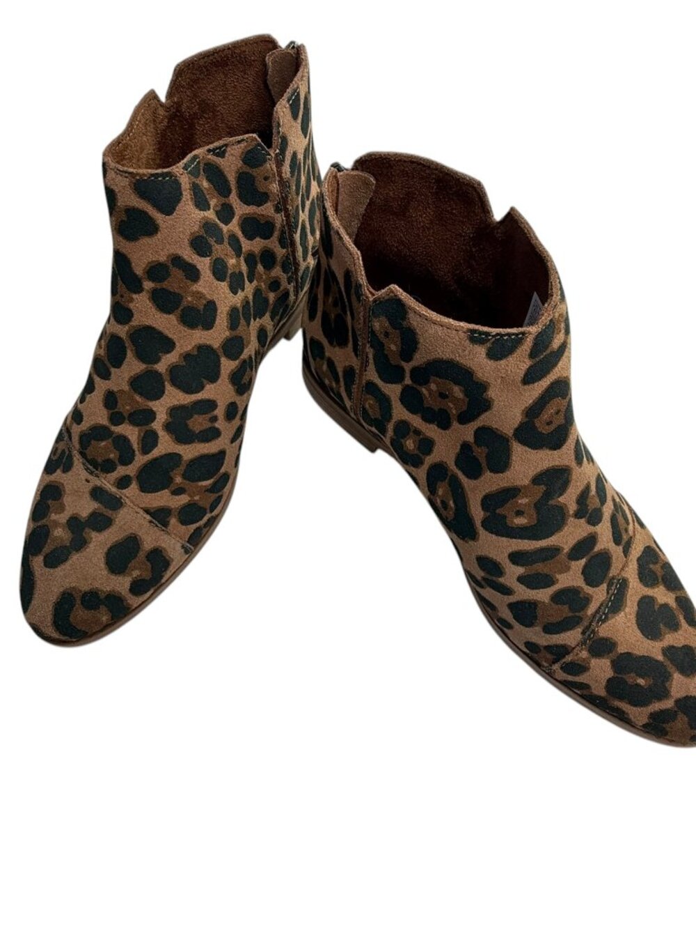 Shoes: TOMS Ankle Boots Booties Leopard Animal Print.  Size Womens 8.5  New.